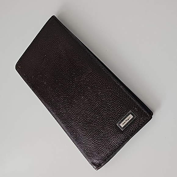 Salvatore Ferragamo Other - Salvatore Ferragamo logo plate, brown leather, Men’s Long Wallet. authentic